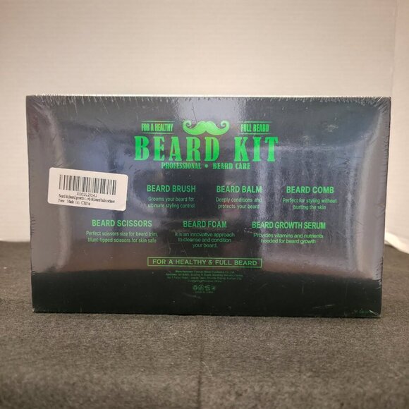 Gold World Professional Beard Care Kit - Complete 7-Piece Grooming Set - Sealed - Picture 2 of 4